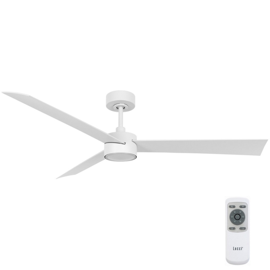 Lucci air 21610349- Ventilatore da soffitto dimmerabile a LED CLIMATE 1xGX53/12W/230V bianco + telecomando
