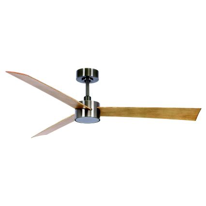 Lucci air 21610449 - Ventilatore da soffitto dimmerabile a LED CLIMATE 1xGX53/12W/230V marrone/cromo lucido + telecomando