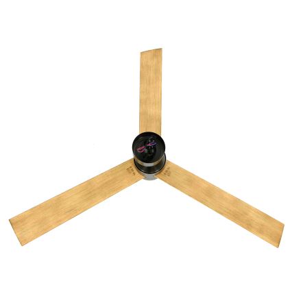 Lucci air 21610449 - Ventilatore da soffitto dimmerabile a LED CLIMATE 1xGX53/12W/230V marrone/cromo lucido + telecomando