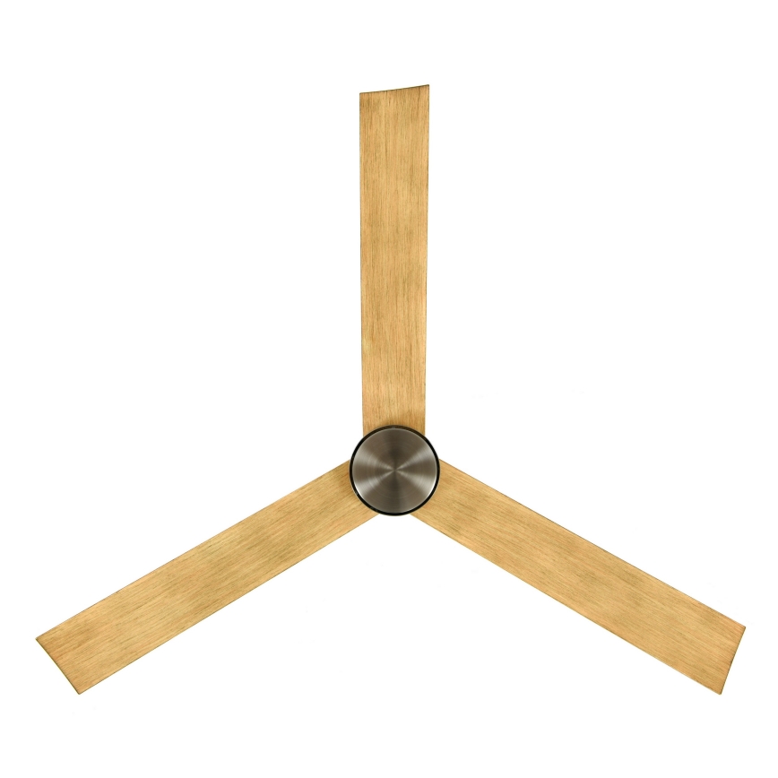 Lucci air 21610449 - Ventilatore da soffitto dimmerabile a LED CLIMATE 1xGX53/12W/230V marrone/cromo lucido + telecomando