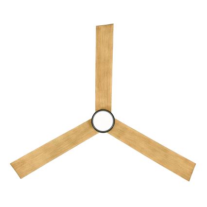 Lucci air 21610449 - Ventilatore da soffitto dimmerabile a LED CLIMATE 1xGX53/12W/230V marrone/cromo lucido + telecomando