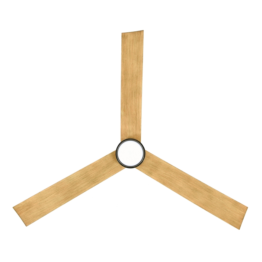 Lucci air 21610449 - Ventilatore da soffitto dimmerabile a LED CLIMATE 1xGX53/12W/230V marrone/cromo lucido + telecomando