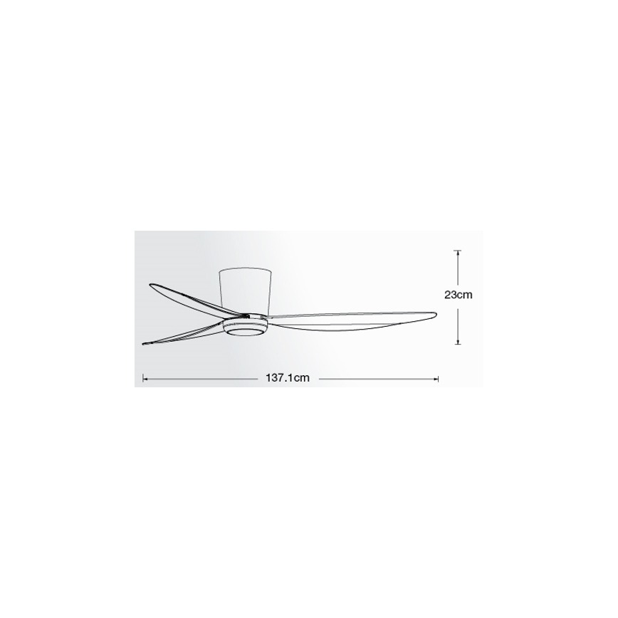 Lucci air 21610649 - Ventilatore da soffitto dimmerabile a LED ARRAY 1xGX53/12W/230V bianco + telecomando
