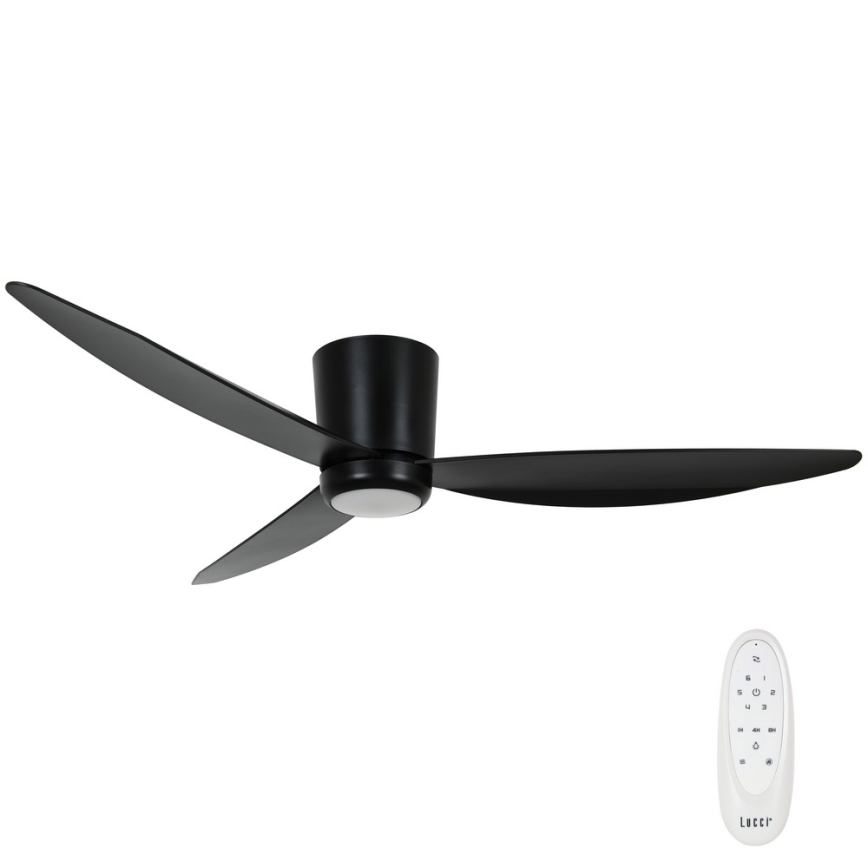 Lucci air 21610749 - Ventilatore da soffitto dimmerabile a LED ARRAY 1xGX53/12W/230V nero + telecomando