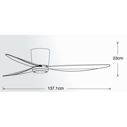 Lucci air 21610749 - Ventilatore LED dimmerabile ARRAY 1xGX53/12W/230V nero + telecomando