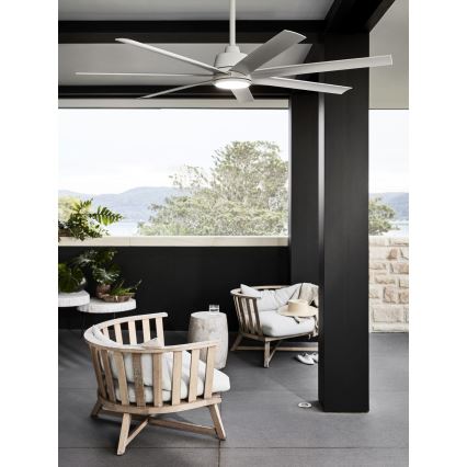 Lucci air 21610849 - Ventilatore a soffitto dimmerabile ATLANTA 1xGX53/12W/230V bianco + telecomando