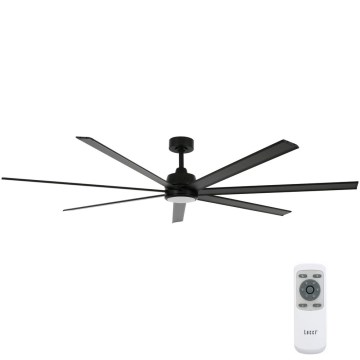 Lucci air 21610949 - Ventilatore da soffitto ATLANTA 1xGX53/12W/230V nero + telecomando