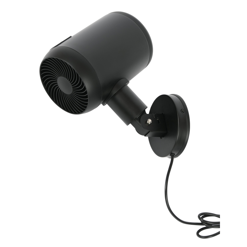 Lucci Air 21612649 - Ventilatore da parete JET 32W/230V nero + telecomando
