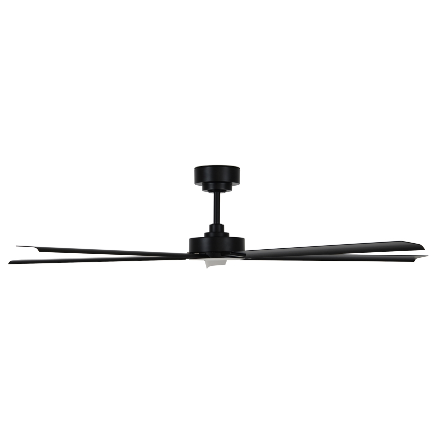 Lucci air 21616149 - Ventilatore da soffitto MONZA IP55 nero + telecomando