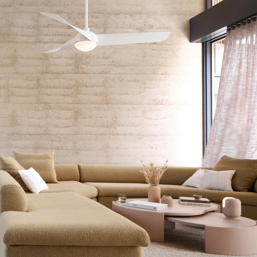 Lucci Air 21617049 - Ventilatore da soffitto dimmerabile a LED OSPREY 1xGX53/12W/230V Ø 132 cm bianco + telecomando