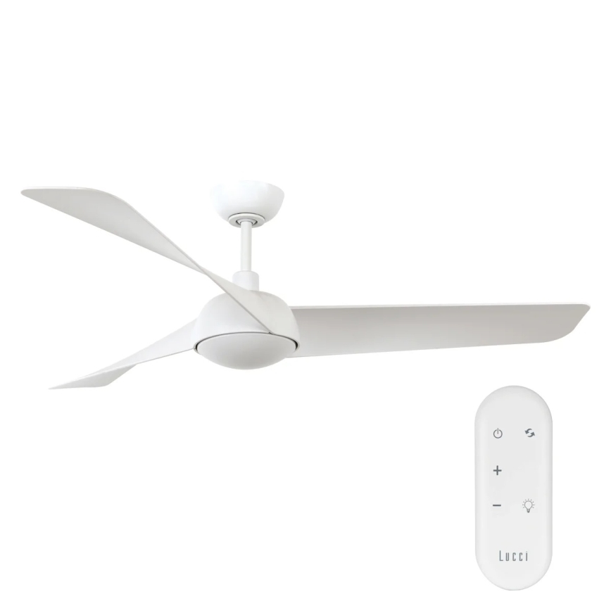 Lucci Air 21617049 - Ventilatore da soffitto dimmerabile a LED OSPREY 1xGX53/12W/230V Ø 132 cm bianco + telecomando