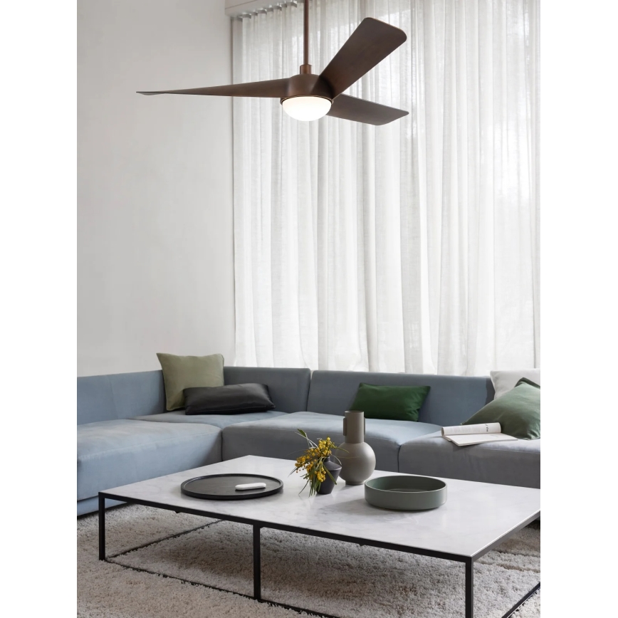 Lucci Air 21617249 - Ventilatore da soffitto LED dimmerabile OSPREY 1xGX53/12W/230V Ø 132 cm bronzo + telecomando