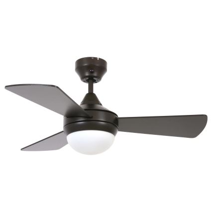 Lucci Air 512311 - Ventilatore da soffitto AIRLIE HUGGER a filo soffitto 2xE27/15W/230V legno/marrone Ø 91 cm + telecomando