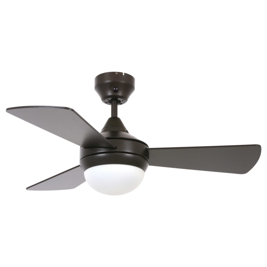 Lucci Air 512311 - Ventilatore da soffitto AIRLIE HUGGER a filo soffitto 2xE27/15W/230V legno/marrone Ø 91 cm + telecomando