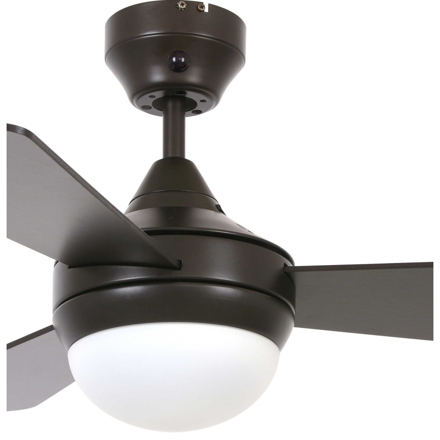 Lucci Air 512311 - Ventilatore da soffitto AIRLIE HUGGER a filo soffitto 2xE27/15W/230V legno/marrone Ø 91 cm + telecomando