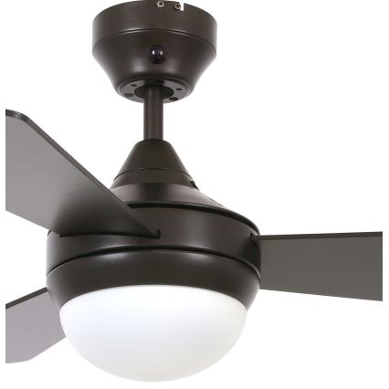 Lucci Air 512311 - Ventilatore da soffitto AIRLIE HUGGER 2xE27/15W/230V marrone + telecomando