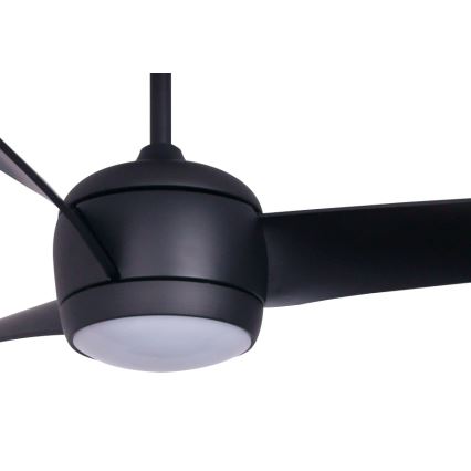 Lucci air 512910 - Plafoniera LED AIRFUSION NORDIC LED/20W/230V nero + telecomando