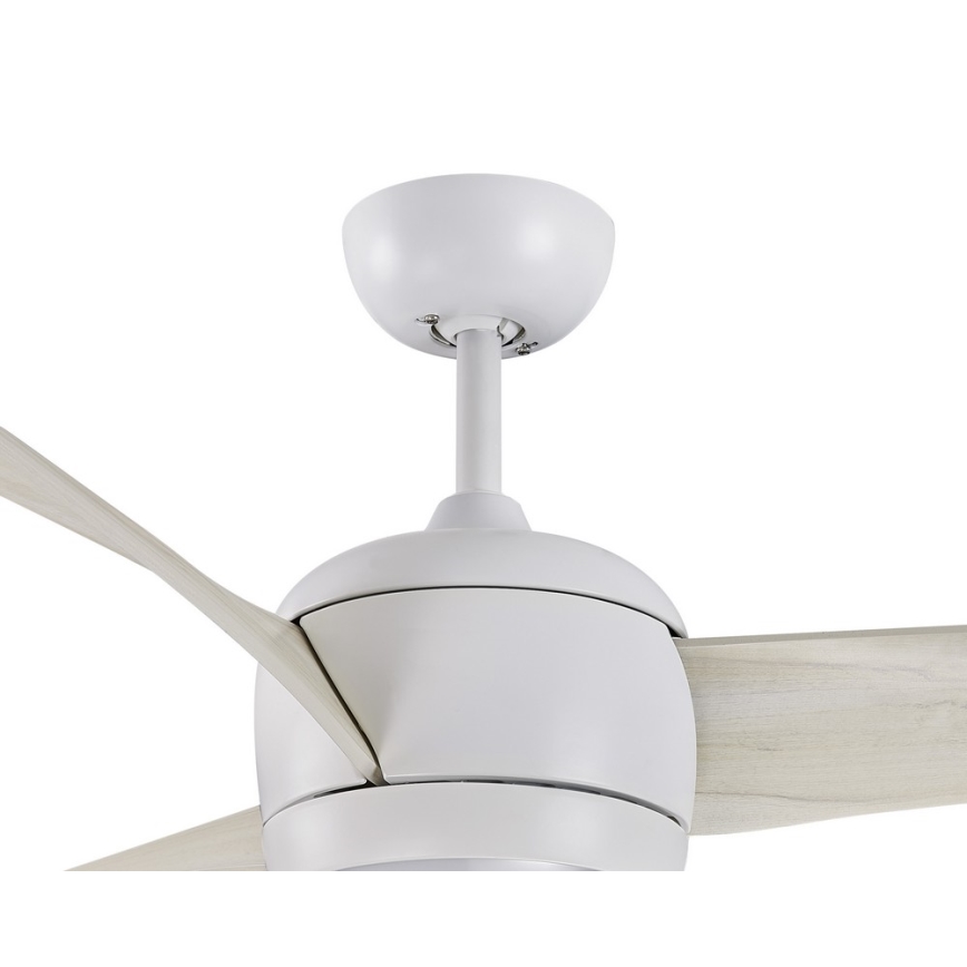 Lucci air 512911 - Ventilatore da soffitto LED AIRFUSION NORDIC LED/20W/230V legno/bianco diam. 142 cm + telecomando