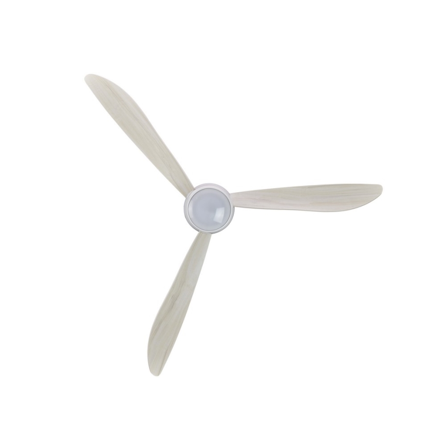 Lucci air 512911 - Ventilatore da soffitto LED AIRFUSION NORDIC LED/20W/230V legno/bianco diam. 142 cm + telecomando
