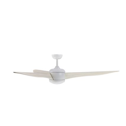 Lucci air 512911 - Ventilatore da soffitto LED AIRFUSION NORDIC LED/20W/230V legno/bianco diam. 142 cm + telecomando