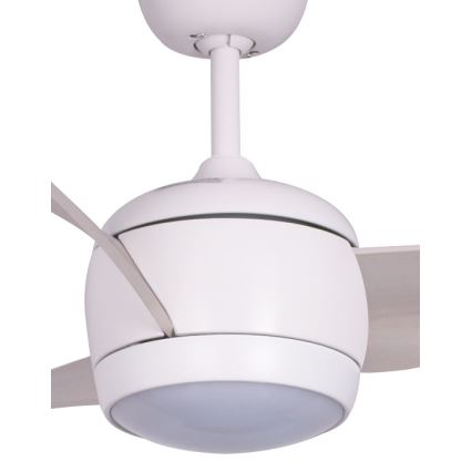 Lucci air 512911 - Ventilatore da soffitto LED AIRFUSION NORDIC LED/20W/230V legno/bianco diam. 142 cm + telecomando