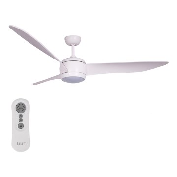 Lucci air 512911 - Ventilatore da soffitto LED AIRFUSION NORDIC LED/20W/230V legno/bianco diam. 142 cm + telecomando