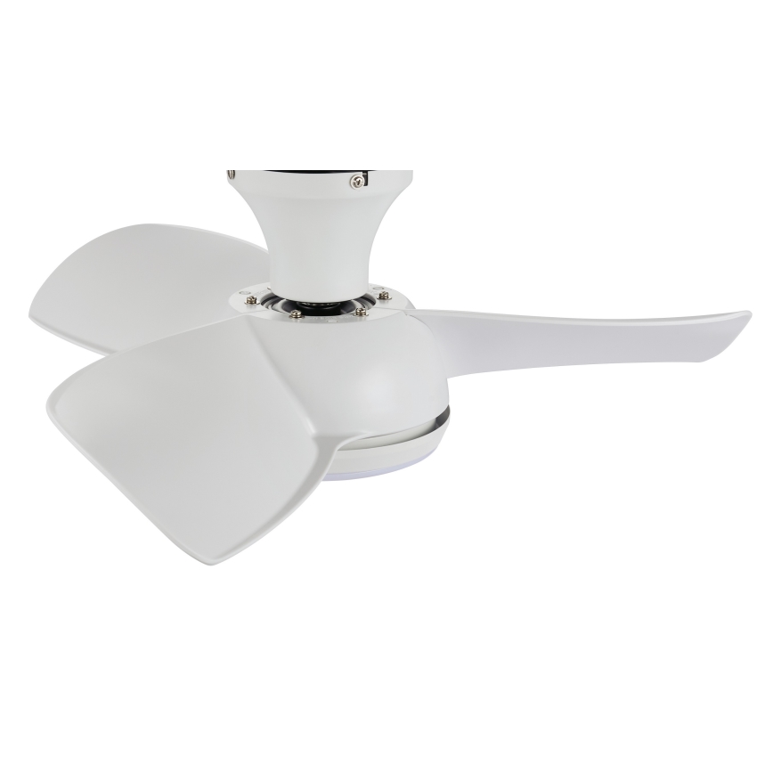 Lucci air 513071 - Ventilatore da soffitto dimmerabile a LED SYROS LED/18W/230V 3000/4000/6000K bianco + telecomando
