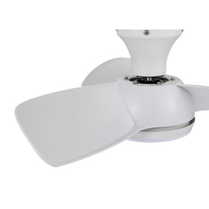 Lucci air 513071 - Ventilatore da soffitto dimmerabile a LED SYROS LED/18W/230V 3000/4000/6000K bianco + telecomando