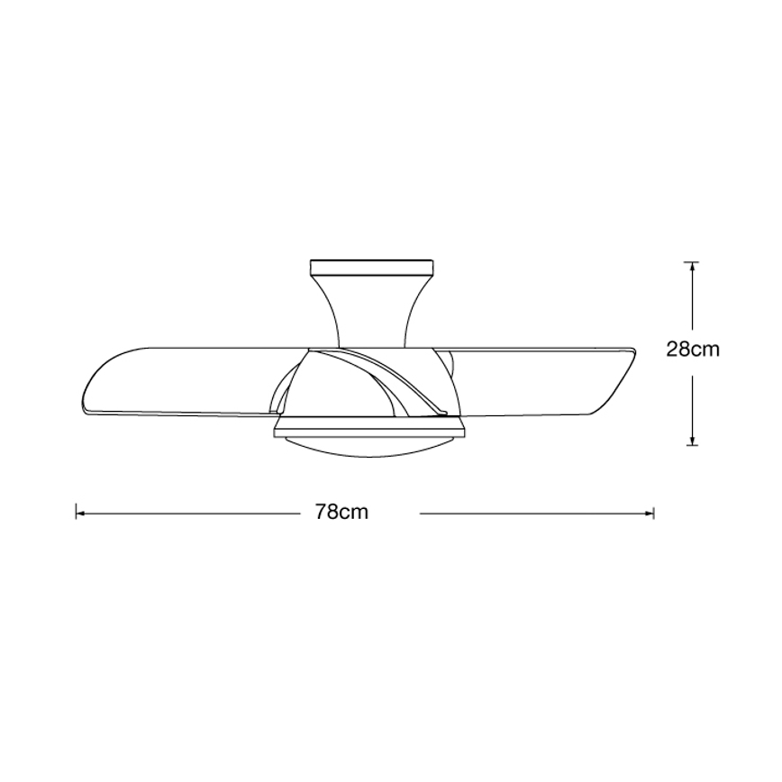 Lucci air 513071 - Ventilatore da soffitto dimmerabile a LED SYROS LED/18W/230V 3000/4000/6000K bianco + telecomando