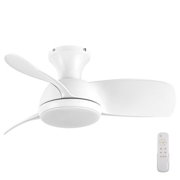 Lucci air 513071 - Ventilatore da soffitto dimmerabile a LED SYROS LED/18W/230V 3000/4000/6000K bianco + telecomando