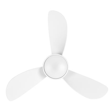 Lucci Air 51307149 - Ventilatore da soffitto SYROS II con LED dimmerabile LED/18W/230V 3000/4000/6000K diam. 76 cm bianco + telecomando
