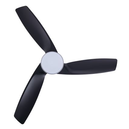 Lucci air 513072 - Ventilatore da soffitto LED dimmerabile BRONX LED/18W/230V 3000/4000/6000K nero/cromo lucido Ø 132 cm + telecomando