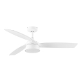 Lucci Air 513073 - Ventilatore da soffitto LED dimmerabile BRONX LED/18W/230V 3000/4000/6000K Ø 132 cm bianco + telecomando