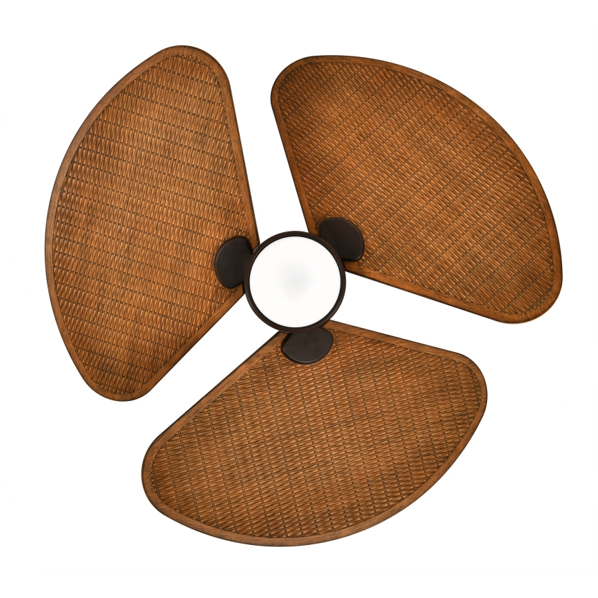Lucci Air 51325649 - Ventilatore da soffitto LED dimmerabile SABLE 1xGX53/12W/230V 3000/4000/5000K Ø 91,5 cm marrone + telecomando