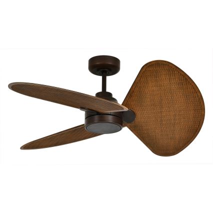 Lucci Air 51325649 - Ventilatore da soffitto LED dimmerabile SABLE 1xGX53/12W/230V 3000/4000/5000K Ø 91,5 cm marrone + telecomando