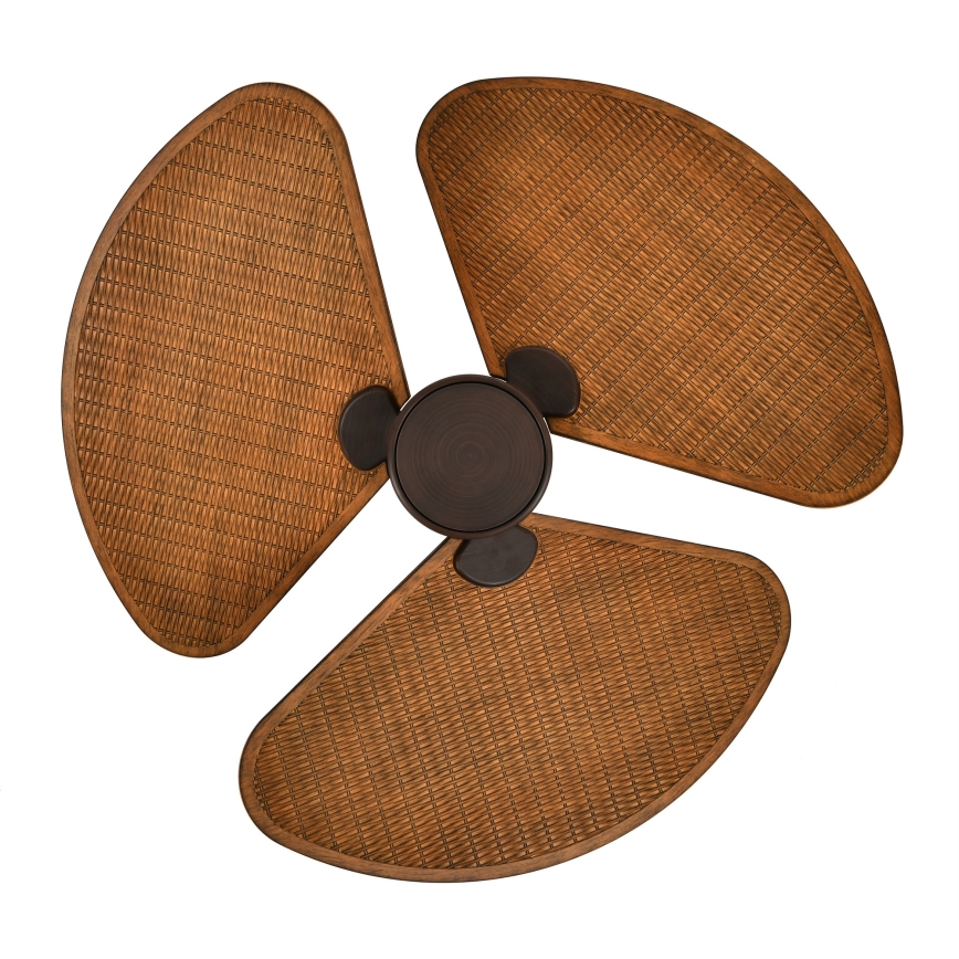 Lucci Air 51325649 - Ventilatore da soffitto LED dimmerabile SABLE 1xGX53/12W/230V 3000/4000/5000K Ø 91,5 cm marrone + telecomando