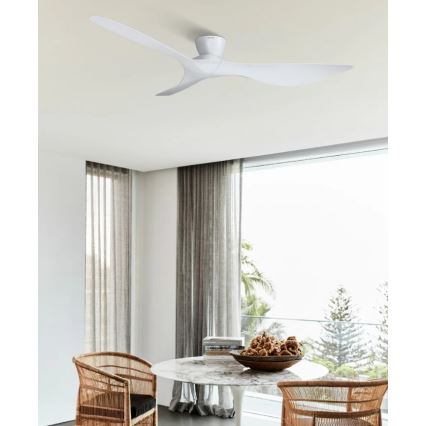 Lucci Air 514030 - Ventilatore da soffitto KOTARA Ø 137 cm bianco + telecomando