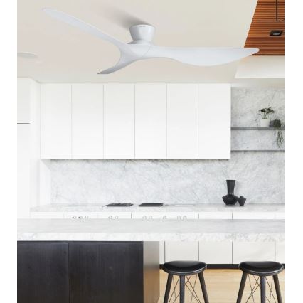 Lucci Air 514030 - Ventilatore da soffitto KOTARA Ø 137 cm bianco + telecomando