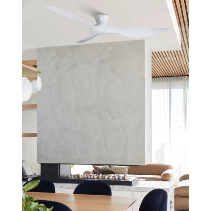 Lucci Air 514030 - Ventilatore da soffitto KOTARA Ø 137 cm bianco + telecomando