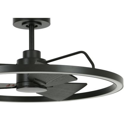 Lucci Air 516124 - Ventilatore da soffitto dimmerabile a LED CESSNA LED/36W/230V 3000/4000/5000K nero + telecomando