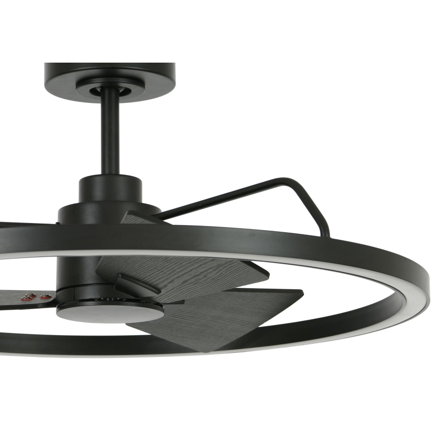 Lucci Air 516124 - Ventilatore da soffitto dimmerabile a LED CESSNA LED/36W/230V 3000/4000/5000K nero + telecomando