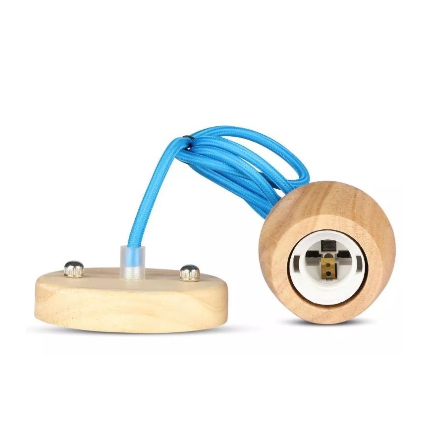 Luce a sospensione 1xE27/60W/230V blu