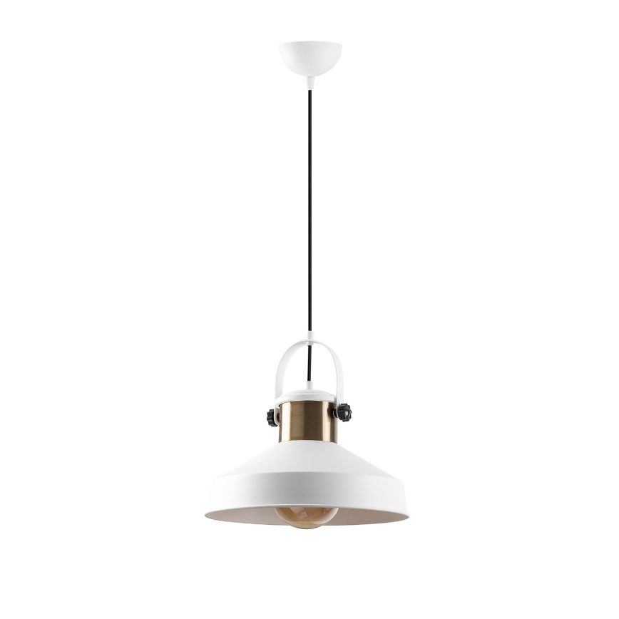 Luce a sospensione DODO 1xE27/40W/230V bianca/bronzo