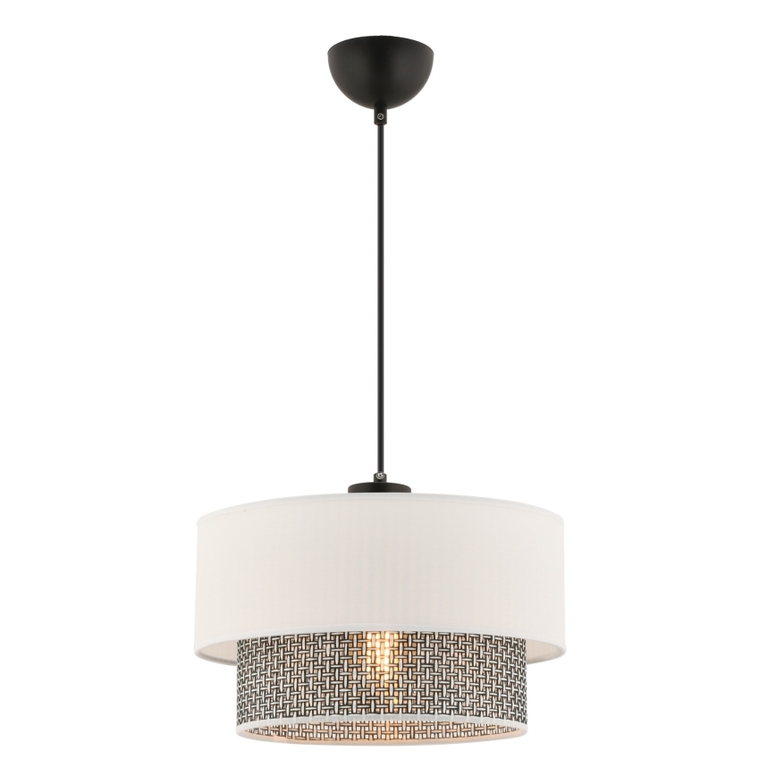 Luce a sospensione ECHO 1xE27/60W/230V crema/grigia