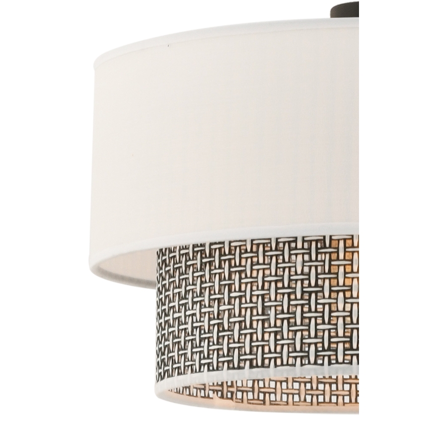 Luce a sospensione ECHO 1xE27/60W/230V crema/grigia