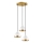 Luce a sospensione YILDO 3xE27/40W/230V bianco/oro