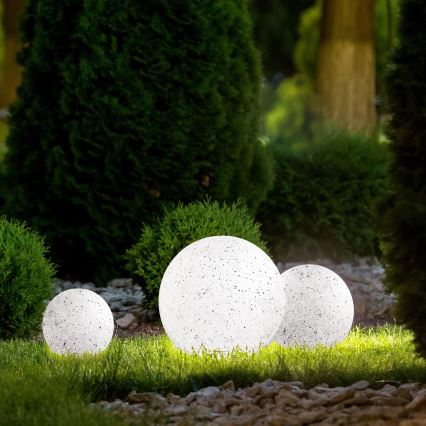 Luce da esterno decorativa GARDEN BALL 1xE27/40W/230V IP65 d. 25 cm