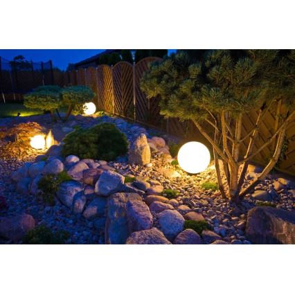 Luce da esterno decorativa GARDEN BALL 1xE27/40W/230V IP65 d. 28 cm