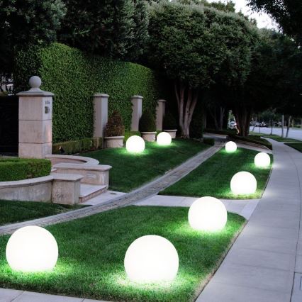 Luce da esterno decorativa GARDEN BALL 1xE27/40W/230V IP65 d. 38 cm