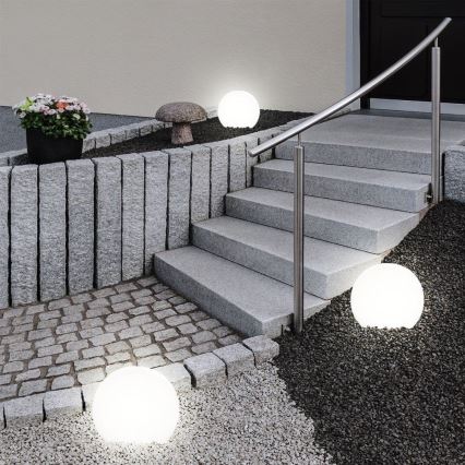 Luce da esterno decorativa GARDEN BALL 1xE27/40W/230V IP65 d. 38 cm